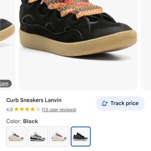 Lanvin Black Athletic Shoes with Chunky Silhouette